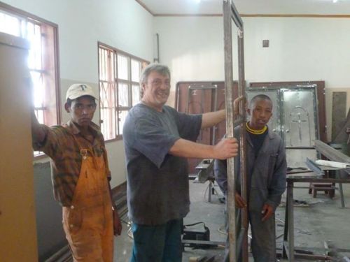 Construction work in Madagascar mission
